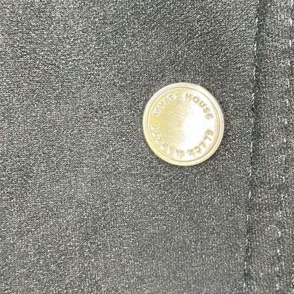 WHBM Faux Suede Vegan Moto Jacket Black with Gold Tone Zippers and Snaps Size 2 - Picture 8 of 16